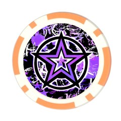 Purple Star Poker Chip Card Guard from UrbanLoad.com Back