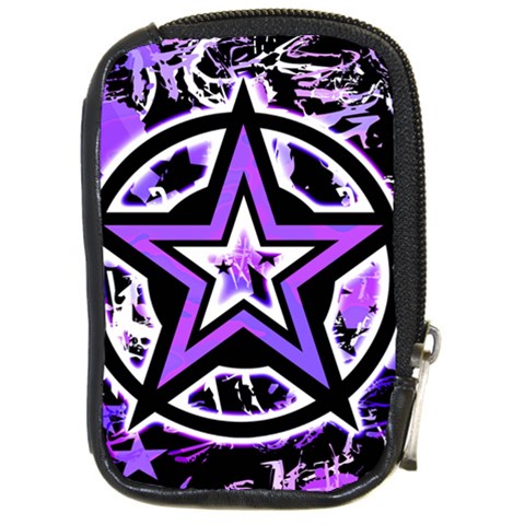 Purple Star Compact Camera Leather Case from UrbanLoad.com Front