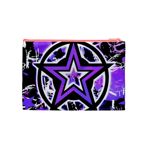 Purple Star Cosmetic Bag (Medium) from UrbanLoad.com Back