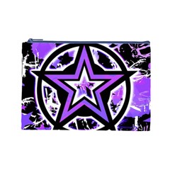Purple Star Cosmetic Bag (Large) from UrbanLoad.com Front