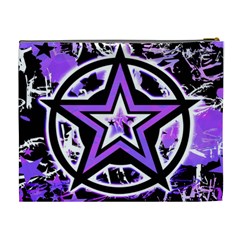 Purple Star Cosmetic Bag (XL) from UrbanLoad.com Back