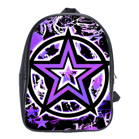 Purple Star School Bag (Large) from UrbanLoad.com Front
