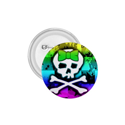 Rainbow Skull 1.75  Button from UrbanLoad.com Front