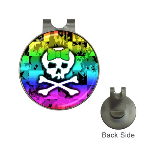 Rainbow Skull Golf Ball Marker Hat Clip from UrbanLoad.com Front