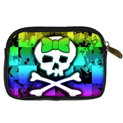 Rainbow Skull Digital Camera Leather Case from UrbanLoad.com Back