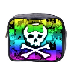 Rainbow Skull Mini Toiletries Bag (Two Sides) from UrbanLoad.com Front