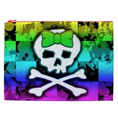 Rainbow Skull Cosmetic Bag (XXL) from UrbanLoad.com Front
