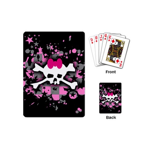 Scene Skull Splatter Playing Cards (Mini) from UrbanLoad.com Back