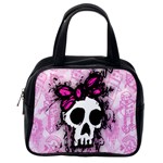 Sketched Skull Princess Classic Handbag (One Side)