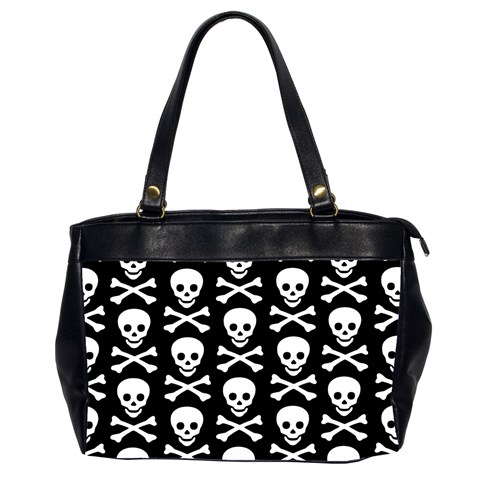 Skull and Crossbones Oversize Office Handbag (Two Sides) from UrbanLoad.com Front