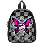 Skull Butterfly School Bag (Small)