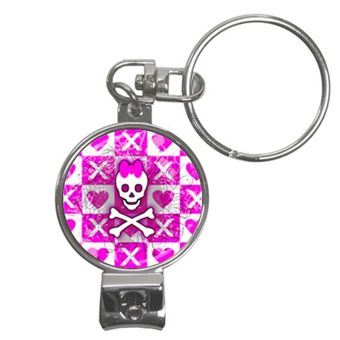 Skull Princess Nail Clippers Key Chain from UrbanLoad.com Front