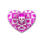Skull Princess Rubber Coaster (Heart)