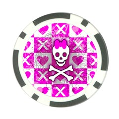 Skull Princess Poker Chip Card Guard from UrbanLoad.com Back