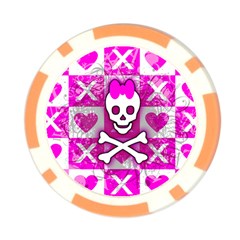 Skull Princess Poker Chip Card Guard (10 pack) from UrbanLoad.com Front