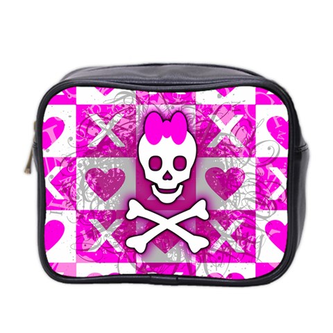 Skull Princess Mini Toiletries Bag (Two Sides) from UrbanLoad.com Front