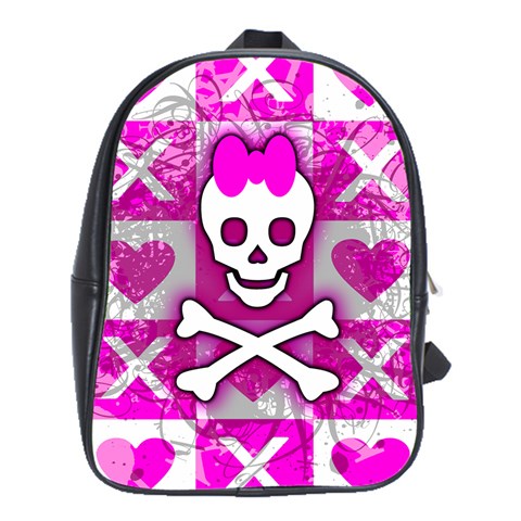 Skull Princess School Bag (XL) from UrbanLoad.com Front