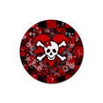Skull Romance  Rubber Coaster (Round)