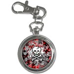 Skull Splatter Key Chain Watch