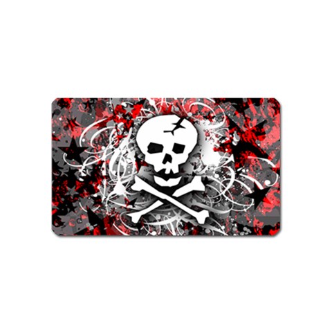 Skull Splatter Magnet (Name Card) from UrbanLoad.com Front