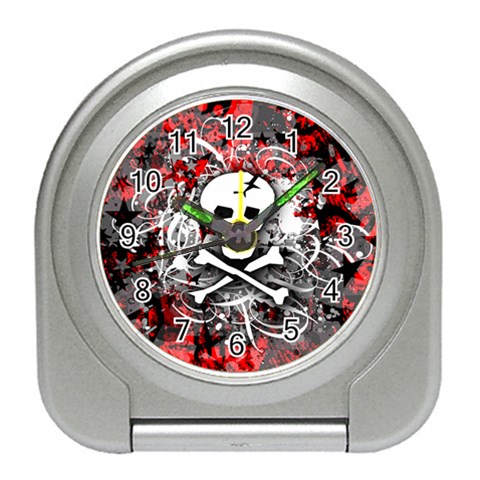 Skull Splatter Travel Alarm Clock from UrbanLoad.com Front
