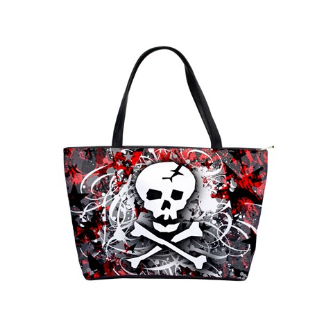 Skull Splatter Classic Shoulder Handbag from UrbanLoad.com Front