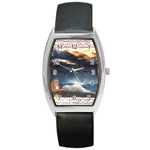 Stormy Twilight [Framed] Tonneau Leather Watch