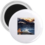 Stormy Twilight  3  Button Magnet