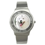 Use Your Photo American Eskimo Dog Stainless Steel Watch