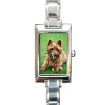 Use Your Dog Photo Australian Terrier Rectangular Italian Charm Watch