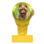 Use Your Dog Photo Australian Terrier Nurses Watch