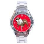 Use Your Dog Photo Bulldog Stainless Steel Analogue Men’s Watch