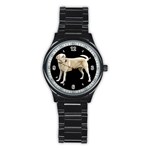 Use Your Dog Photo Labrador Men s Stainless Steel Round Dial Analog Watch