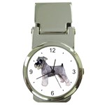Use Your Dog Photo Miniature Schnauzer Money Clip Watch