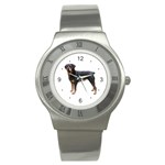 Use Your Dog Photo Rottweiler Stainless Steel Watch