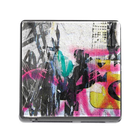 Graffiti Grunge Memory Card Reader with Storage (Square) from UrbanLoad.com Front