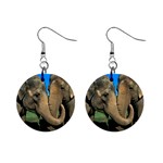 Elephants 1  Button Earrings