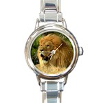 Lion Round Italian Charm Watch