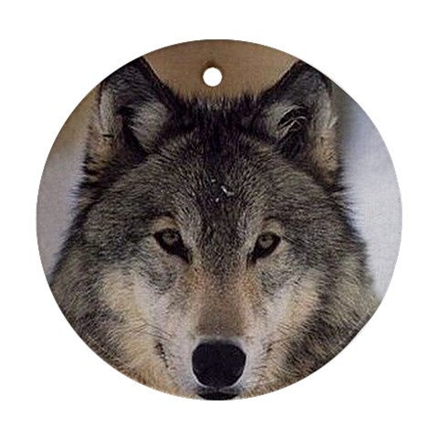 Wolf Ornament (Round) from UrbanLoad.com Front