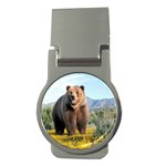 Grizzly Bear Money Clip (Round)