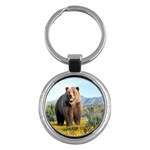 Grizzly Bear Key Chain (Round)
