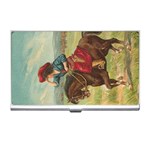 Cowgirl on Horse Business Card Holder