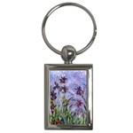 Irises Monet Key Chain (Rectangle)