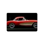 red corvette Magnet (Name Card)