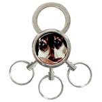 Siamese 3 3-Ring Key Chain