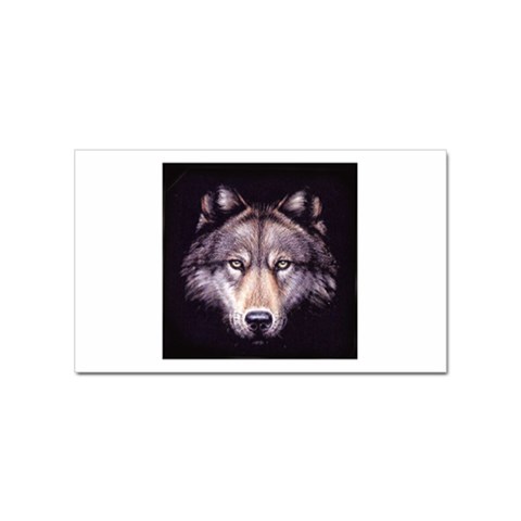 wolf Sticker Rectangular (10 pack) from UrbanLoad.com Front