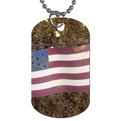 flag Dog Tag (Two Sides) from UrbanLoad.com Front