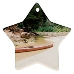 kayak in river Ornament (Star)
