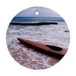 kayak in ocean Ornament (Round)