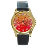 abstract - NATURES BEAUTY Round Gold Metal Watch